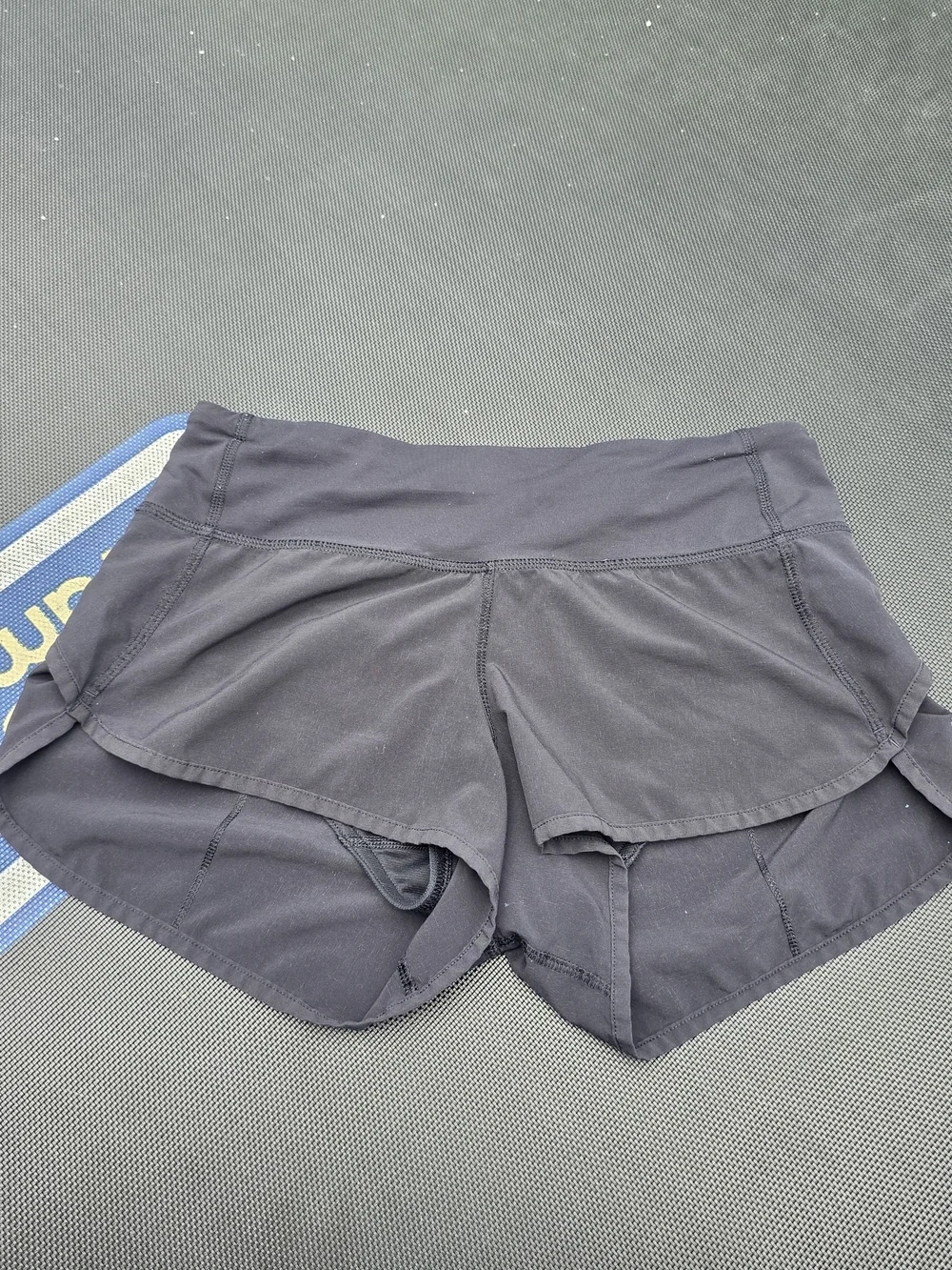 lululemon athletica Black Double-Layer Athletic Shorts